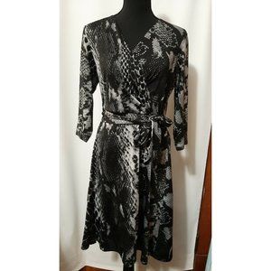 b-slim Stretch Black/Gray Size M Women's Dress